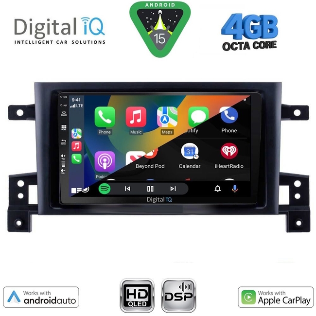 DIGITAL IQ BXF 16696_CPAA (9inc) MULTIMEDIA TABLET for SUZUKI GRAND VITARA mod. 2005-2015