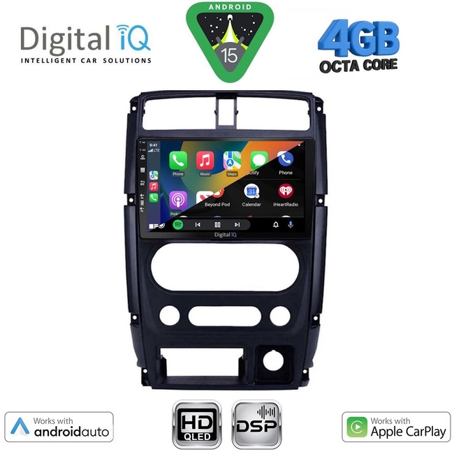DIGITAL IQ BXF 16678_CPAA (9inc) MULTIMEDIA TABLET for SUZUKI JIMNY mod. 2007-2017