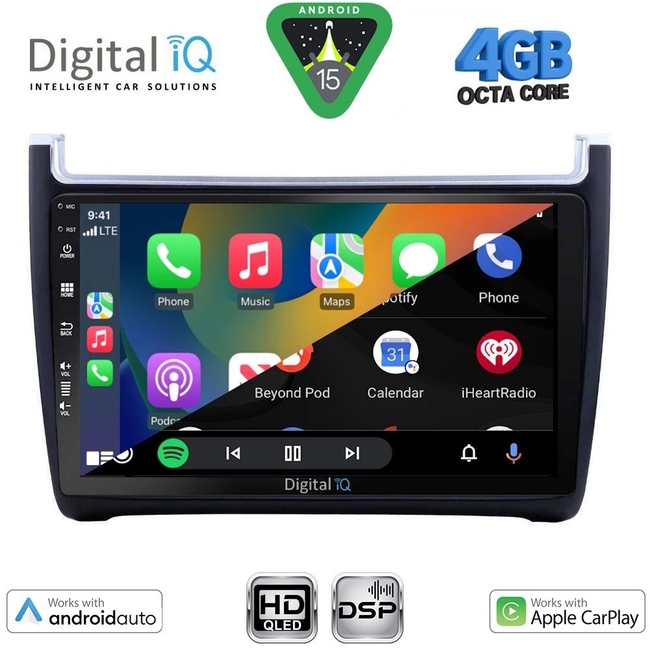 DIGITAL IQ BXF 16757_CPAA (9inc) MULTIMEDIA TABLET for VW POLO mod. 2014-2017