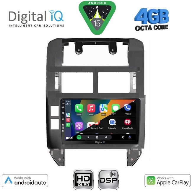 DIGITAL IQ BXF 16755_CPAA (9inc) MULTIMEDIA TABLET for VW POLO mod. 2002-2009