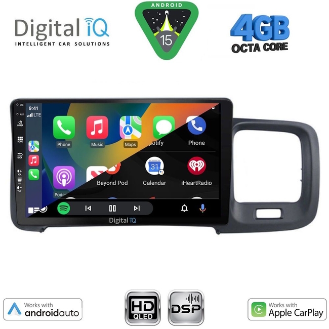 DIGITAL IQ BXF 16785_CPAA (9inc) MULTIMEDIA TABLET for VOLVO S60 mod. 2010-2018