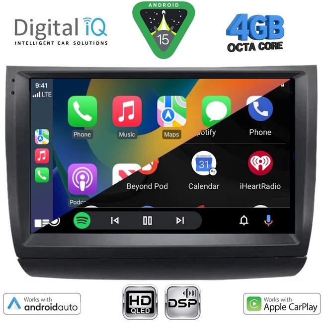 DIGITAL IQ BXF 16728_CPAA (9inc) MULTIMEDIA TABLET for TOYOTA PRIUS mod. 2003-2009