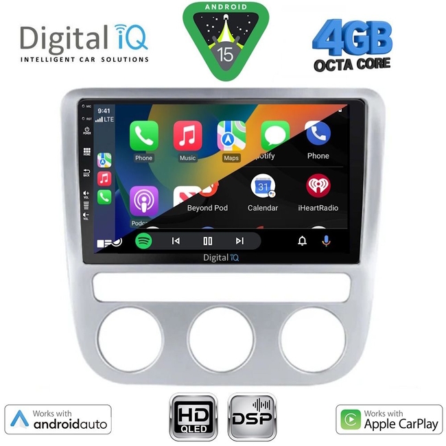 DIGITAL IQ BXF 16752_CPAA CLIMA (9inc) MULTIMEDIA TABLET for VW EOS mod. 2006-2016 - SCIROCCO mod. 2008-2010