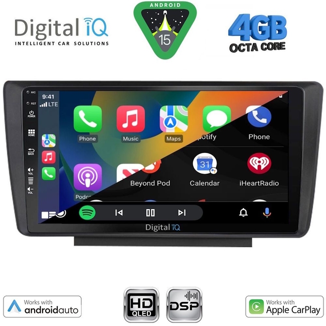 DIGITAL IQ BXF 16594_CPAA (9inc) MULTIMEDIA TABLET for SKODA OCTAVIA 5 mod. 2005-2012