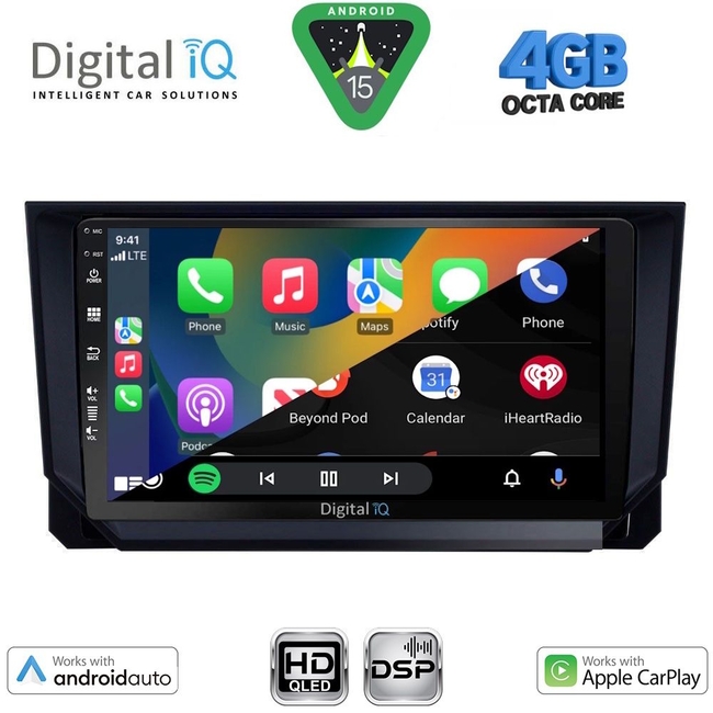 DIGITAL IQ BXF 16573_CPAA (9inc) MULTIMEDIA TABLET for SEAT ARONA - IBIZA mod. 2018-2026