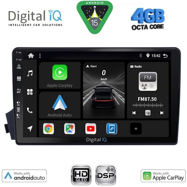 DIGITAL IQ BXF 16650_CPAA (9inc) MULTIMEDIA TABLET for SSANGYONG ACTYON - KYRON mod. 2006-2015