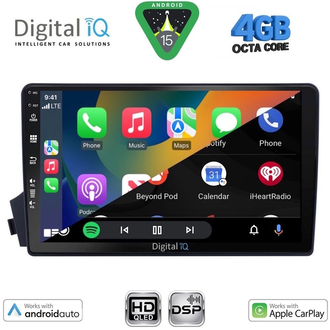 DIGITAL IQ BXF 16650_CPAA (9inc) MULTIMEDIA TABLET for SSANGYONG ACTYON - KYRON mod. 2006-2015