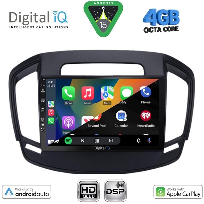 DIGITAL IQ BXF 16492_CPAA (9inc) MULTIMEDIA TABLET for OPEL INSIGNIA mod. 2014-2017