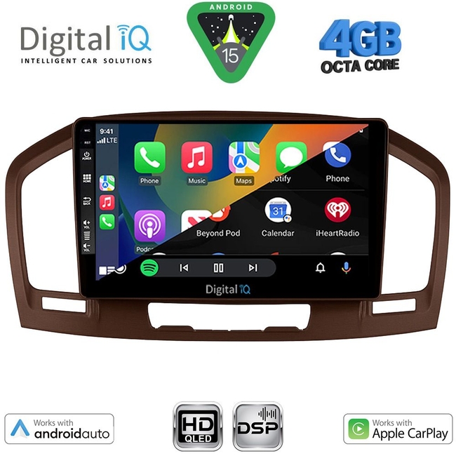 DIGITAL IQ BXF 16491BR_CPAA (9inc) MULTIMEDIA TABLET for OPEL INSIGNIA mod. 2008-2013 (BROWN)
