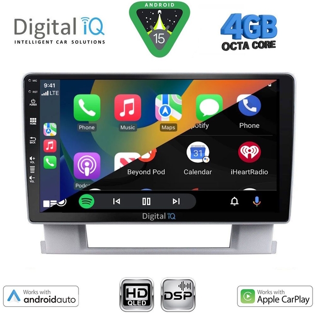 DIGITAL IQ BXF 16482_CPAA (9inc) MULTIMEDIA TABLET for OPEL ASTRA J mod. 2010-2016