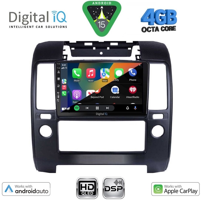 DIGITAL IQ BXF 16454AC_CPAA (9inc) MULTIMEDIA TABLET for NISSAN NAVARA D40 mod. 2006-2011 με A/C