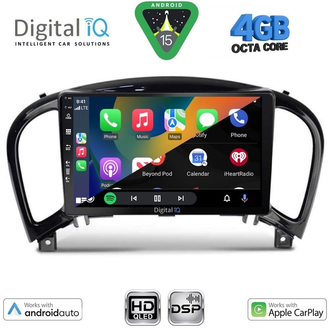DIGITAL IQ BXF 16452_CPAA (9inc) MULTIMEDIA TABLET for NISSAN JUKE mod. 2009-2020