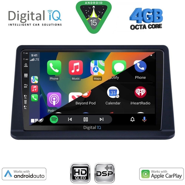DIGITAL IQ BXF 16445_CPAA (9inc) MULTIMEDIA TABLET for MITSUBISHI PAJERO mod. 1999-2006