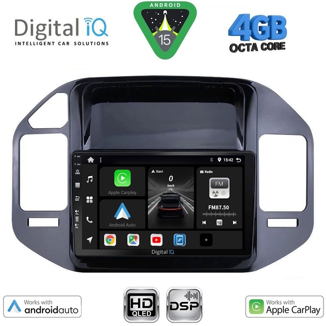 DIGITAL IQ BXF 16444_CPAA (9inc) MULTIMEDIA TABLET for MITSUBISHI PAJERO mod. 1999-2006