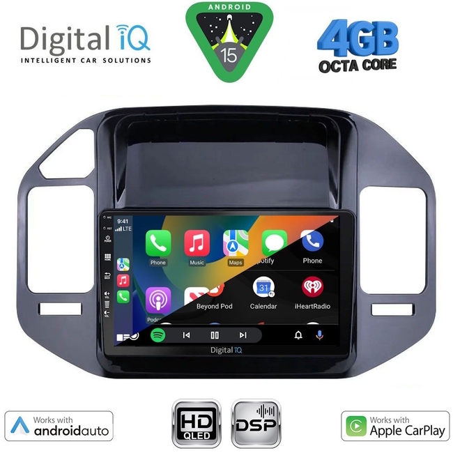 DIGITAL IQ BXF 16444_CPAA (9inc) MULTIMEDIA TABLET for MITSUBISHI PAJERO mod. 1999-2006