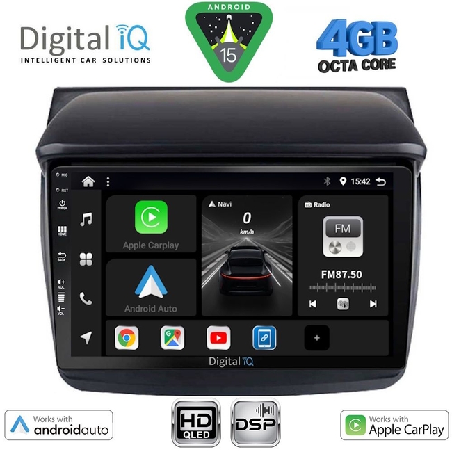 DIGITAL IQ BXF 16436_CPAA (9inc) MULTIMEDIA TABLET for MITSUBISHI L200 mod. 2006-2015