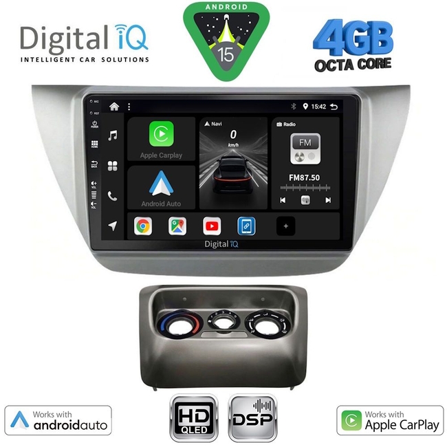 DIGITAL IQ BXF 16433_CPAA (9inc) MULTIMEDIA TABLET for MITSUBISHI LANCER mod. 2000-2007
