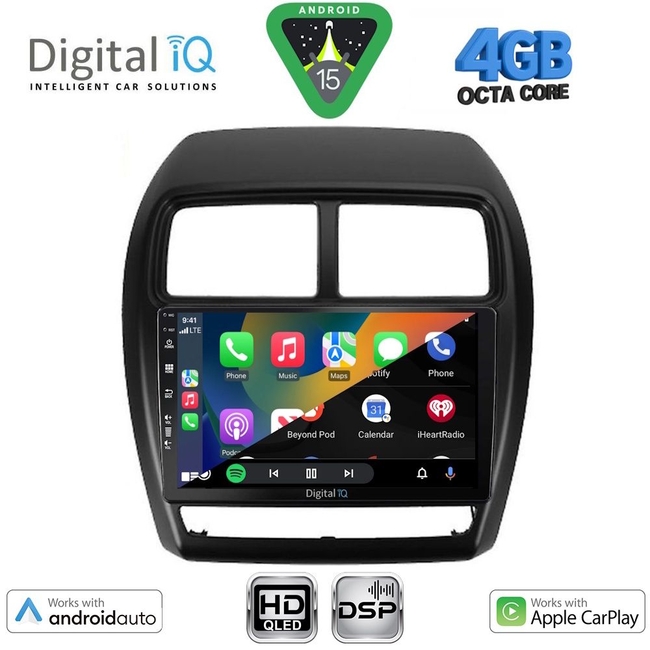 DIGITAL IQ BXF 16431_CPAA (9inc) MULTIMEDIA TABLET for MITSUBISHI ASX mod. 2020-2023