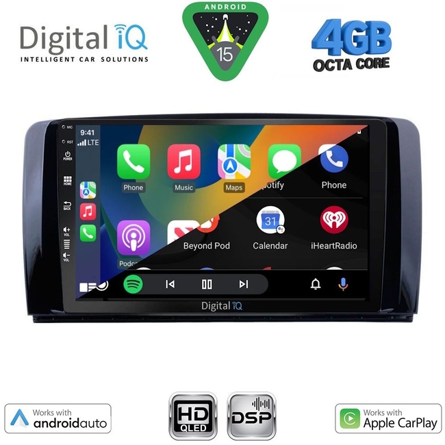 DIGITAL IQ BXF 16422_CPAA (9inc) MULTIMEDIA TABLET for MERCEDES R (W251) mod. 2006-2015