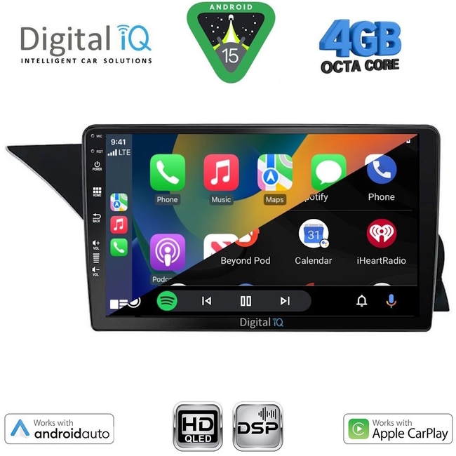DIGITAL IQ BXF 16411_CPAA (NTG 4.0) (9inc) MULTIMEDIA TABLET for MERCEDES GLK (X204) mod. 2008-2012