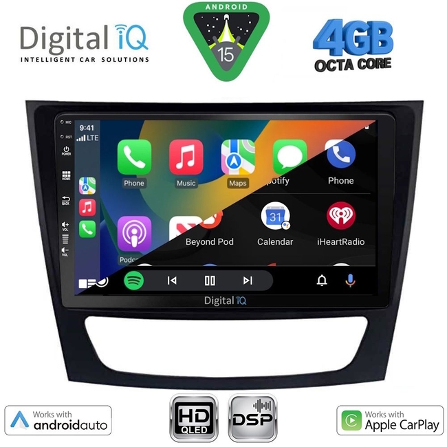 DIGITAL IQ BXF 16408_CPAA (9inc) MULTIMEDIA TABLET for MERCEDES E (W211) – CLS (W219) mod. 2003-2009