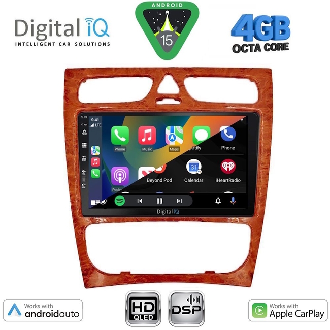DIGITAL IQ BXF 16402CH_CPAA (9inc) MULTIMEDIA TABLET for MERCEDES C (W203) mod. 1999-2004
