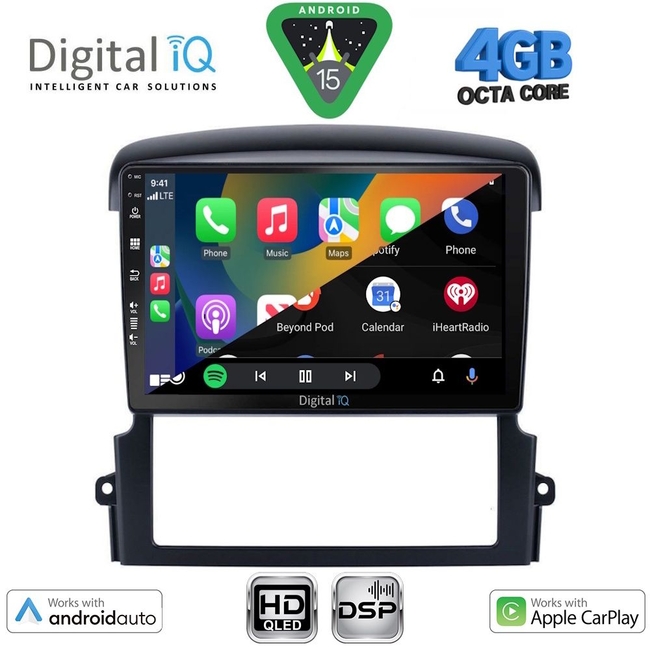 DIGITAL IQ BXF 16317_CPAA (9inc) MULTIMEDIA TABLET for KIA SORENTO mod. 2006-2009