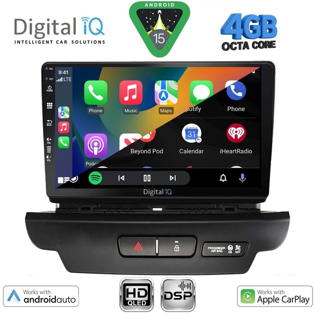 DIGITAL IQ BXF 16304_CPAA (9inc) MULTIMEDIA TABLET for KIA CEED - XCEED mod. 2018-2022