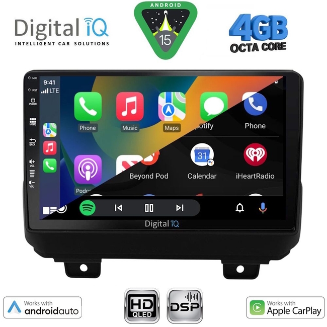 DIGITAL IQ BXF 16298_CPAA (9inc) MULTIMEDIA TABLET for JEEP WRANGLER mod. 2018-2026
