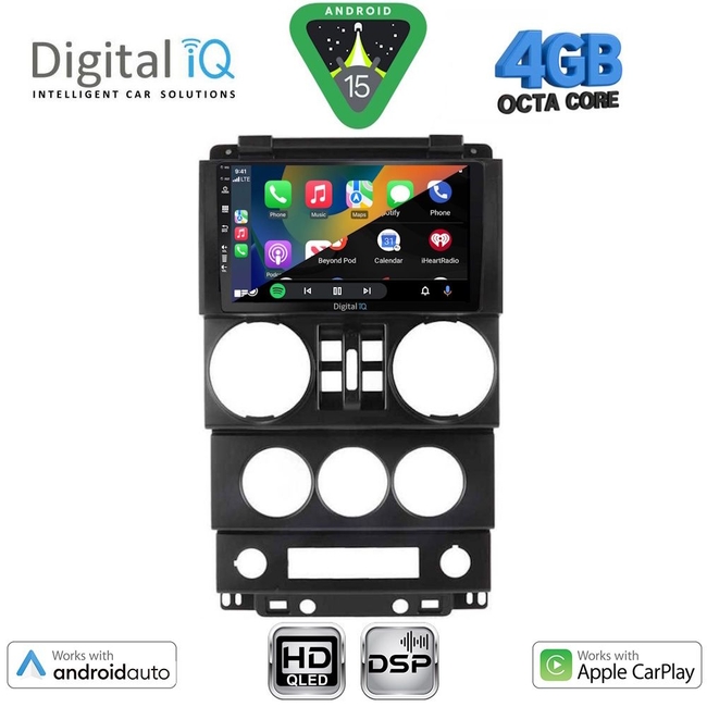 DIGITAL IQ BXF 16294_CPAA (9inc) MULTIMEDIA TABLET for JEEP WRANGLER mod. 2006-2011