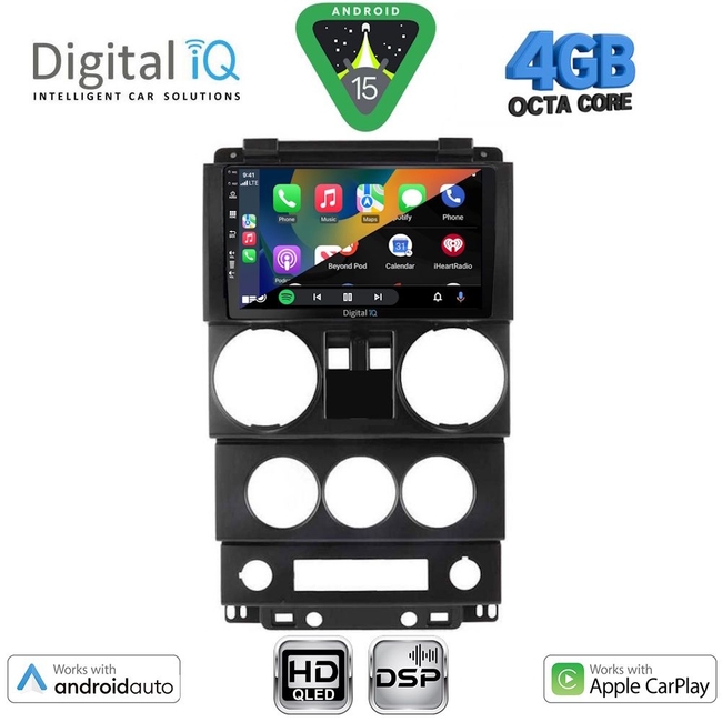 DIGITAL IQ BXF 16293_CPAA (9inc) MULTIMEDIA TABLET for JEEP WRANGLER mod. 2006-2011