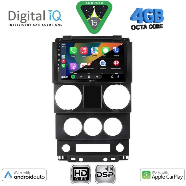 DIGITAL IQ BXF 16292_CPAA (9inc) MULTIMEDIA TABLET for JEEP WRANGLER  mod. 2006-2011