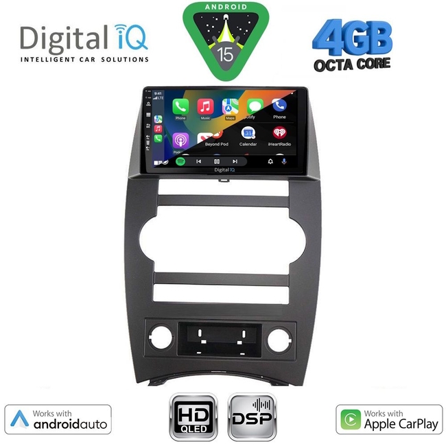 DIGITAL IQ BXF 16274_CPAA (9inc) MULTIMEDIA TABLET for JEEP COMMANDER mod. 2007-2009