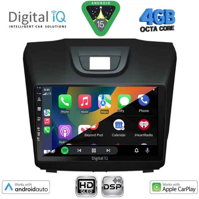 DIGITAL IQ BXF 16255_CPAA (9inc) MULTIMEDIA TABLET for ISUZU DMAX mod. 2012-2020