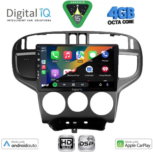 DIGITAL IQ BXF 16240_CPAA (9inc) MULTIMEDIA TABLET for HYUNDAI MATRIX mod. 2001-2010