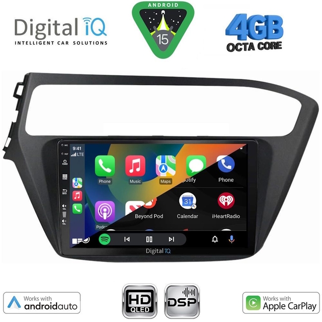 DIGITAL IQ BXF 16230_CPAA (9inc) MULTIMEDIA TABLET for HYUNDAI i20 mod. 2018-2021