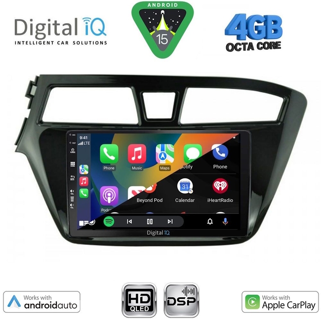 DIGITAL IQ BXF 16229_CPAA (9inc) MULTIMEDIA TABLET for HYUNDAI i20 mod. 2014-2018