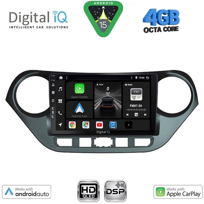 DIGITAL IQ BXF 16224_CPAA (9inc) MULTIMEDIA TABLET for HYUNDAI i10 mod. 2014-2020