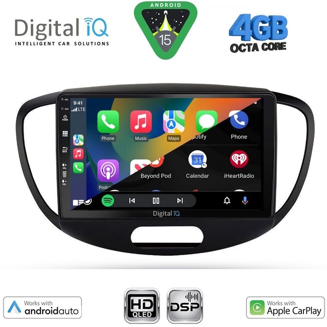 DIGITAL IQ BXF 16223_CPAA (9inc) MULTIMEDIA TABLET for HYUNDAI i10 mod. 2008-2013