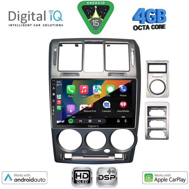 DIGITAL IQ BXF 16222GR_CPAA (9inc) MULTIMEDIA TABLET for HYUNDAI GETZ mod. 2002-2011 (GREY)