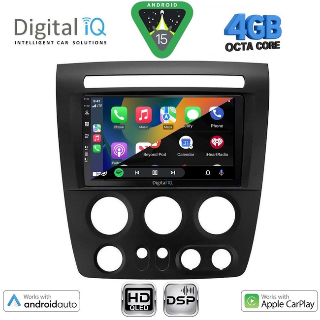 DIGITAL IQ BXF 16218_CPAA (9inc) MULTIMEDIA TABLET for HUMMER H3 mod. 2005-2009
