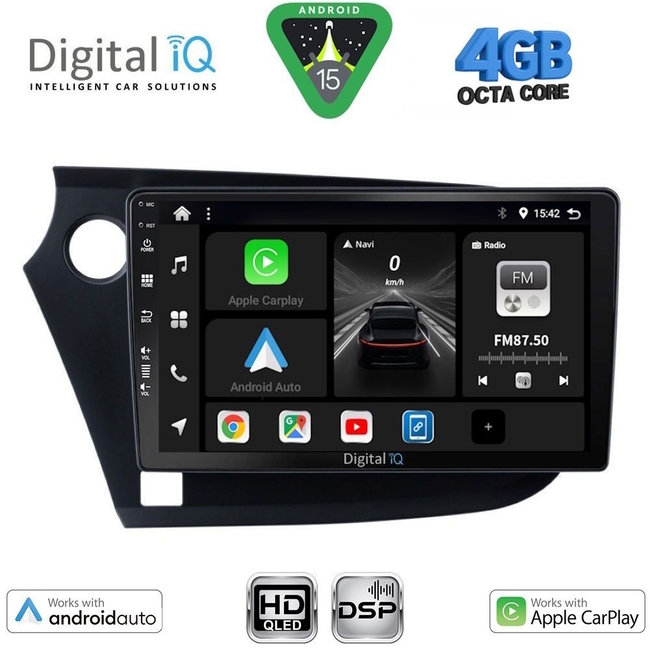 DIGITAL IQ BXF 16205_CPAA (9inc) MULTIMEDIA TABLET for HONDA INSIGHT mod. 2009-2014