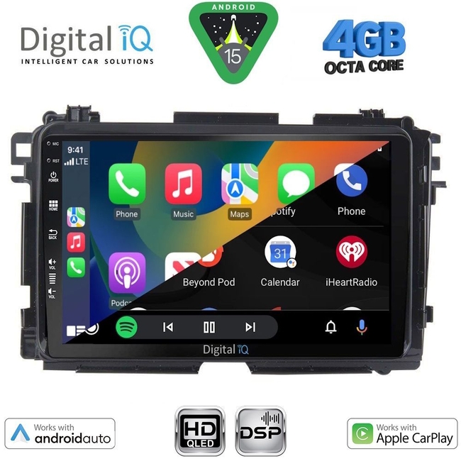 DIGITAL IQ BXF 16201_CPAA (9inc) MULTIMEDIA TABLET for HONDA HRV mod. 2015-2021