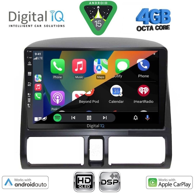 DIGITAL IQ BXF 16196_CPAA CLIMA (9inc) MULTIMEDIA TABLET for HONDA CRV mod. 1996-2006
