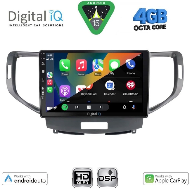DIGITAL IQ BXF 16183_CPAA (9inc) MULTIMEDIA TABLET for HONDA ACCORD mod. 2008-2013