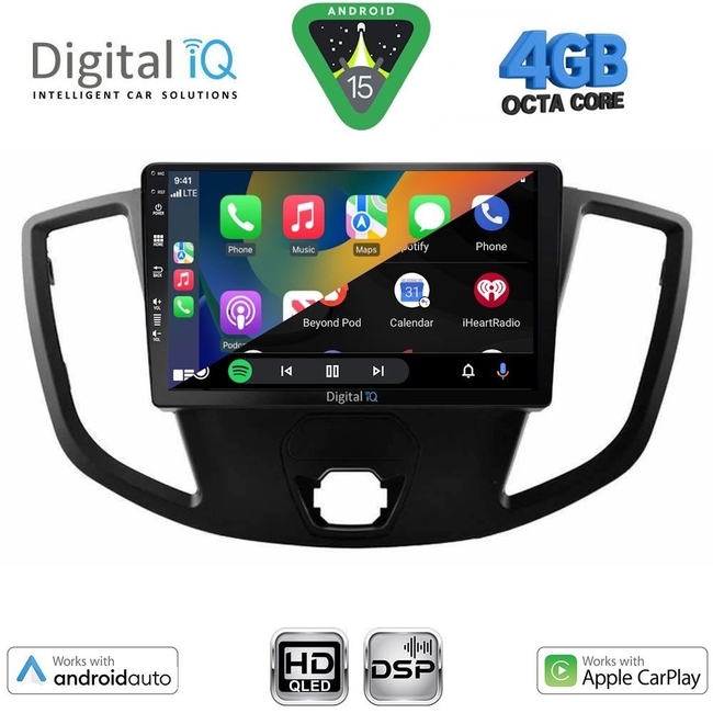 DIGITAL IQ BXF 16179_CPAA (9inc) MULTIMEDIA TABLET for FORD TRANSIT mod. 2014-2020