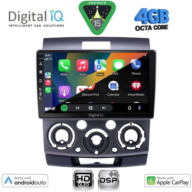 DIGITAL IQ BXF 16170_CPAA (9inc) MULTIMEDIA TABLET for FORD RANGER | MAZDA BT50 mod. 2006-2011