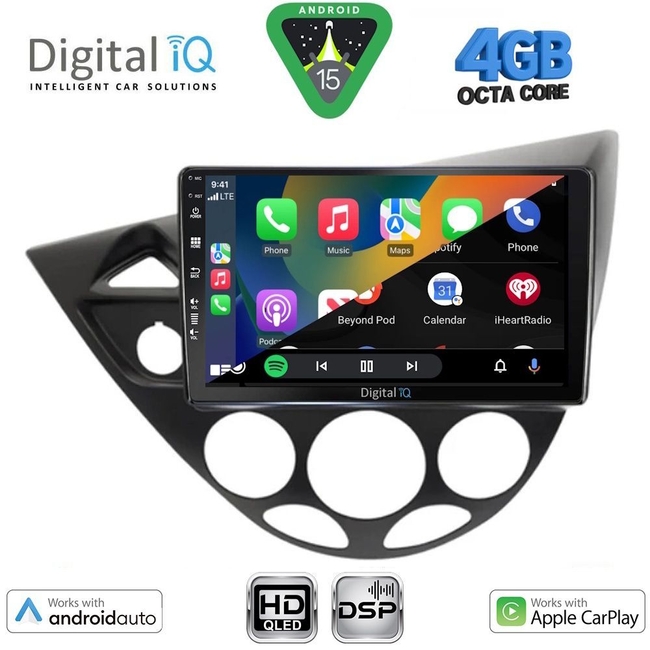 DIGITAL IQ BXF 16169_CPAA (9inc) MULTIMEDIA TABLET for FORD FOCUS mod. 1998-2004