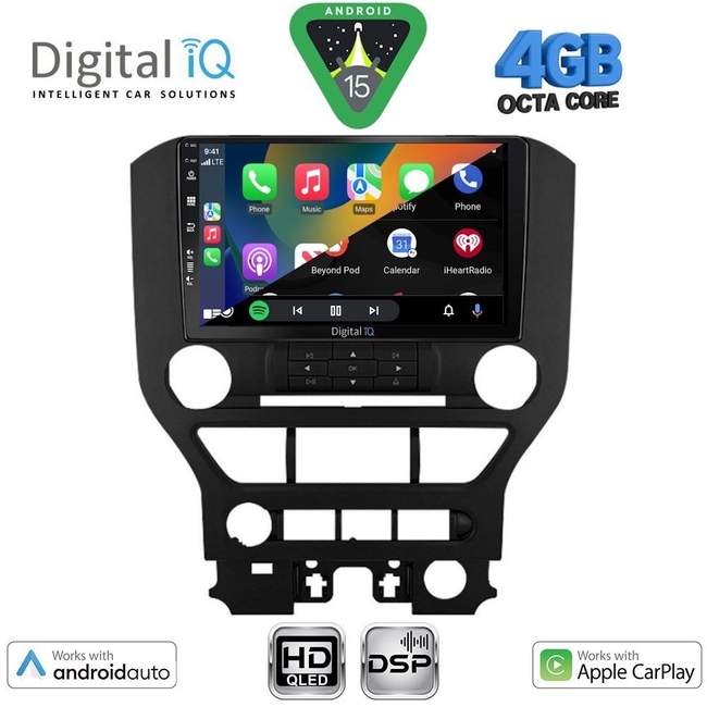DIGITAL IQ BXF 16166_CPAA 3BUT (9inc) MULTIMEDIA TABLET for FORD MUSTANG mod. 2015-2020