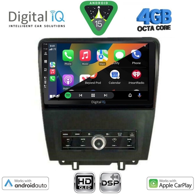DIGITAL IQ BXF 16165_CPAA (9inc) MULTIMEDIA TABLET for FORD MUSTANG mod. 2010-2015